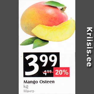 Allahindlus - Mango Osteen kg