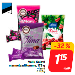 Allahindlus - Valik Kalevi marmelaadikomme, 175 g