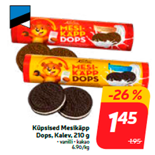 Allahindlus - Küpsised Mesikäpp Dops, Kalev, 210 g