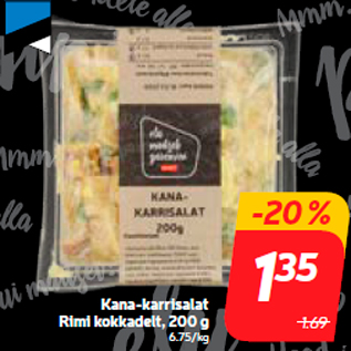 Allahindlus - Kana-karrisalat Rimi kokkadelt, 200 g