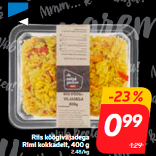 Allahindlus - Riis köögiviljadega Rimi kokkadelt, 400 g