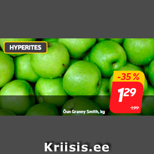 Allahindlus - Õun Granny Smith, kg