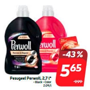 Allahindlus - Pesugeel Perwoll, 2,7 l*