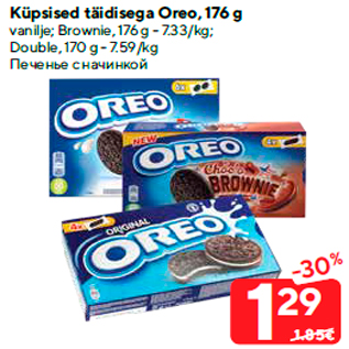 Allahindlus - Küpsised täidisega Oreo, 176 g