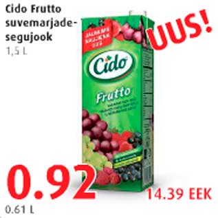 Allahindlus - Cido Frutto suvemarjadesegujook