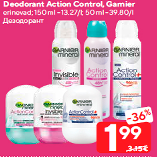 Allahindlus - Deodorant Action Control, Garnier