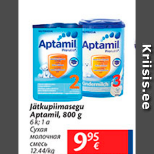 Allahindlus - Jätkupiimasegu Aptamil, 800 g