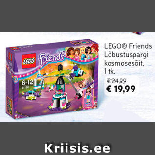 Allahindlus - LEGO Friends Lõbustuspargi kosmosesõit, 1 tk