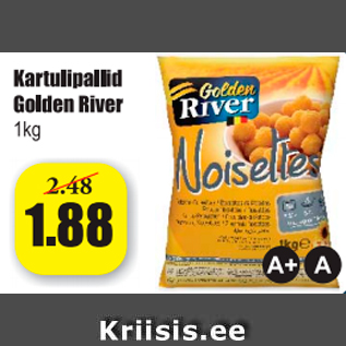 Скидка - Картофельные шарики Golden River 1 кг