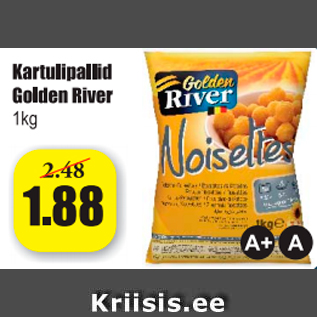 Allahindlus - Kartulipallid Golden River 1 kg