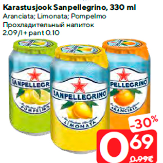 Allahindlus - Karastusjook Sanpellegrino, 330 ml