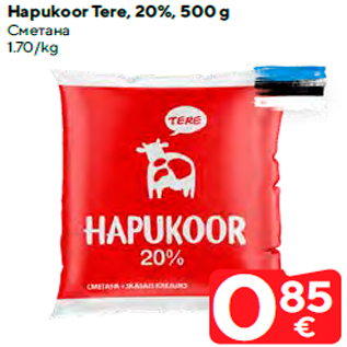 Allahindlus - Hapukoor Tere, 20%, 500 g