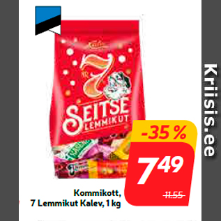 Allahindlus - Kommikott, 7 Lemmikut Kalev, 1 kg