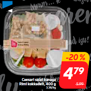 Allahindlus - Caesari salat kanaga Rimi kokkadelt, 400 g