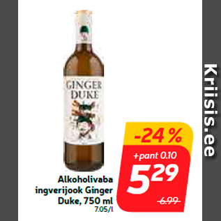Allahindlus - Alkoholivaba ingverijook Ginger Duke, 750 ml