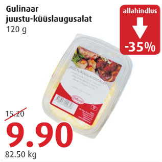 Allahindlus - Gulinaar juustu-küüslaugusalat