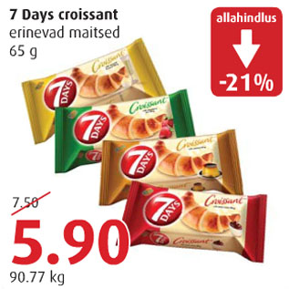 Allahindlus - 7 Days croissant