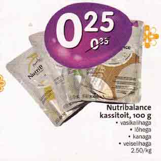 Allahindlus - Nutribalance kassitoit, 100 g