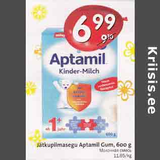 Allahindlus - Jätkupiimasegu Aptamil Gum, 600 g