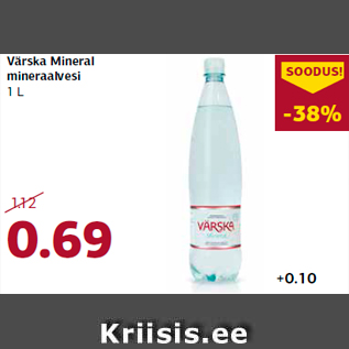 Allahindlus - Värska Mineral mineraalvesi 1 L