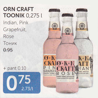 Allahindlus - ORN CRAFT TOONIK 0,275 L