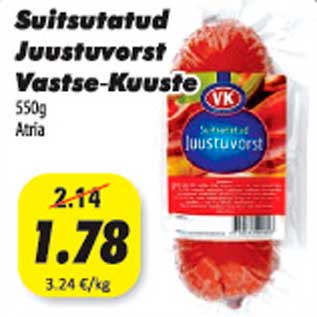 Allahindlus - Suitsutatud Juustuvorst Vastse-Kuuste 550g