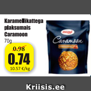 Allahindlus - Karamellikattega plaksumais Caramoon 70 g