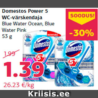 Allahindlus - Domestos Power 5 WC-värskendaja