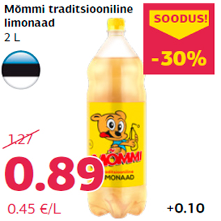 Allahindlus - Mõmmi traditsiooniline limonaad 2 L