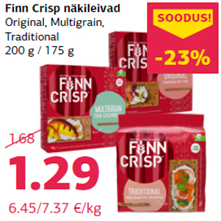 Allahindlus - Finn Crisp näkileivad