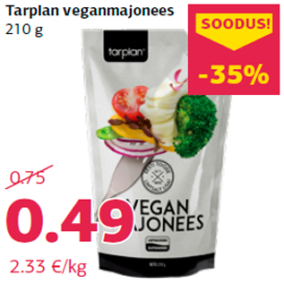 Allahindlus - Tarplan veganmajonees 210 g