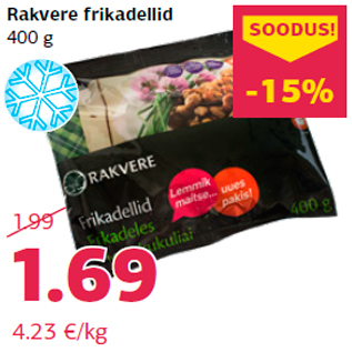 Allahindlus - Rakvere frikadellid 400 g