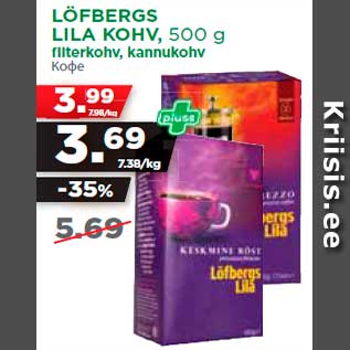 Allahindlus - LÖFBERGS LILA KOHV, 500 g fi lterkohv, kannukohv