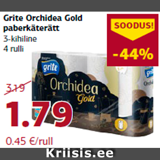 Allahindlus - Grite Orchidea Gold paberkäterätt