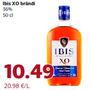 Allahindlus - Ibis XO brändi 36% 50 cl