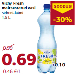 Allahindlus - Vichy Fresh maitsestatud vesi