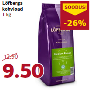 Allahindlus - Löfbergs kohvioad 1 kg