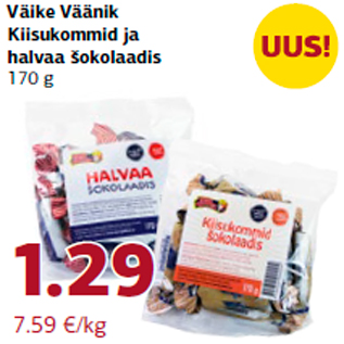 Allahindlus - Väike Väänik Kiisukommid ja halvaa šokolaadis 170 g