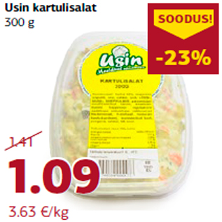 Allahindlus - Usin kartulisalat 300 g