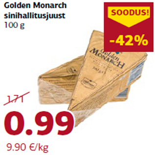 Allahindlus - Golden Monarch sinihallitusjuust 100 g