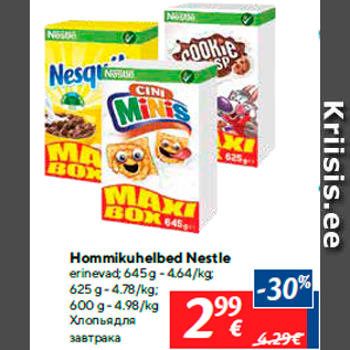 Allahindlus - Hommikuhelbed Nestle