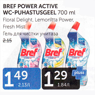 Allahindlus - BREEF POWER ACTIVE WC-PUHASTUSGEEL 700 ML