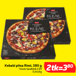 Скидка - Кебаб пицца Rimi, 380 г
