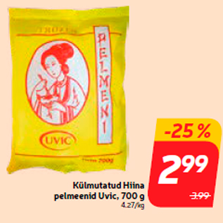 Allahindlus - Külmutatud Hiina pelmeenid Uvic, 700 g