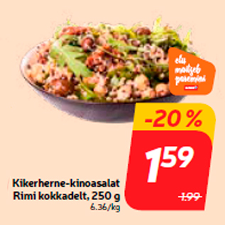 Allahindlus - Kikerherne-kinoasalat Rimi kokkadelt, 250 g