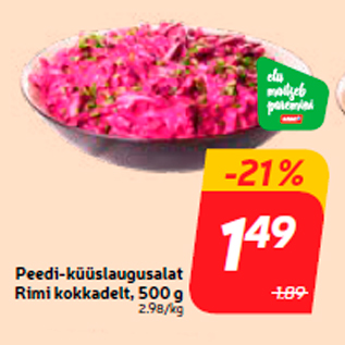 Allahindlus - Peedi-küüslaugusalat Rimi kokkadelt, 500 g