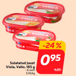 Allahindlus - Sulatatud juust Viola, Valio, 185 g