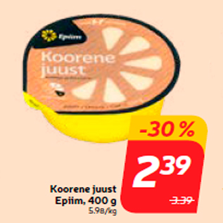 Allahindlus - Koorene juust Epiim, 400 g