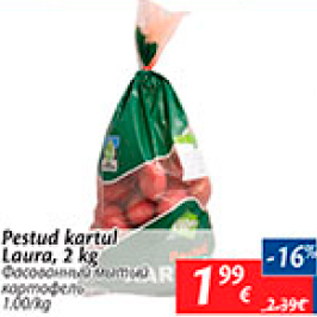 Allahindlus - Pestud kartul Laura, 2 kg