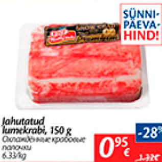 Allahindlus - Jahutatud lumekrabi, 150 g